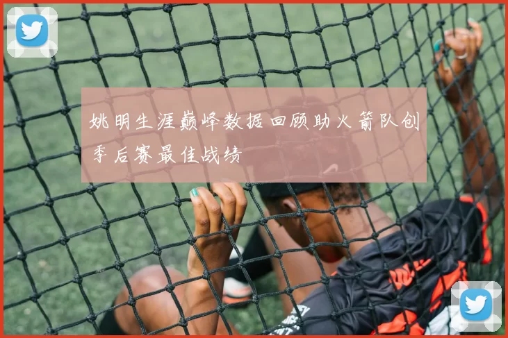 姚明生涯巅峰数据回顾助火箭队创季后赛最佳战绩